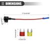 ACROPIX Universal Circuit Addition 12V Mini Fuse Tap Holder Adapter