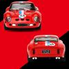 1/32 Scale Ferrari 250-GTO Car Model Simulation Alloy Super Sports Car Boy Toy Car Collection Ornaments Suitable for Giving Children Toy Gifts