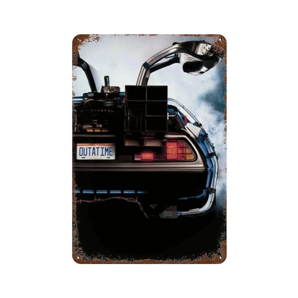 Zurück in die Zukunft Alte Filme Retro Metallschilder Posterwände Bars Clubs Männerhöhlen Garagen Cafés Kunst Wanddekorationen