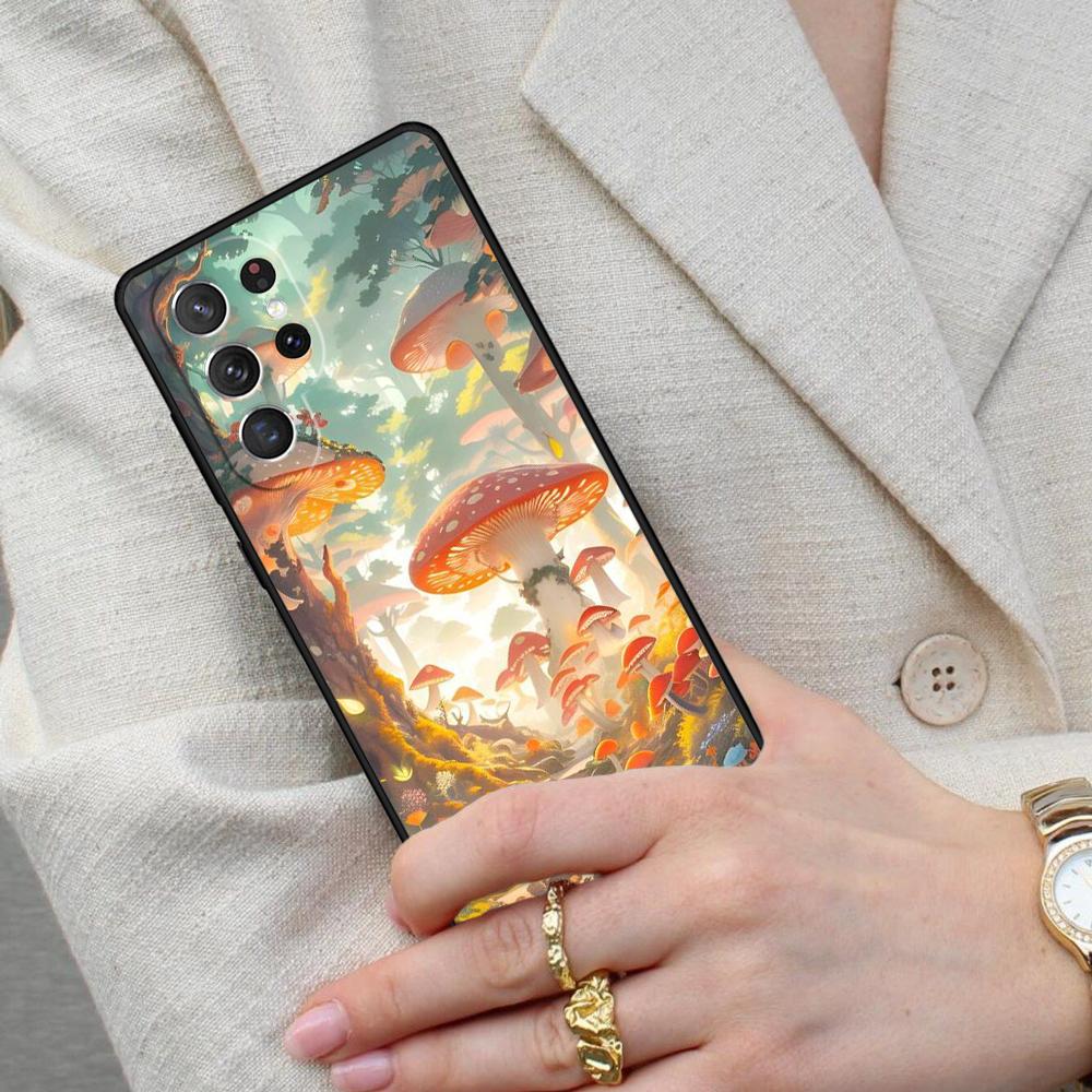 Mushroom Forest Cell Phone Case for Samsung Galaxy S26 Ultra S25 S24 S23 S22 S21 S20 Note10 Cover