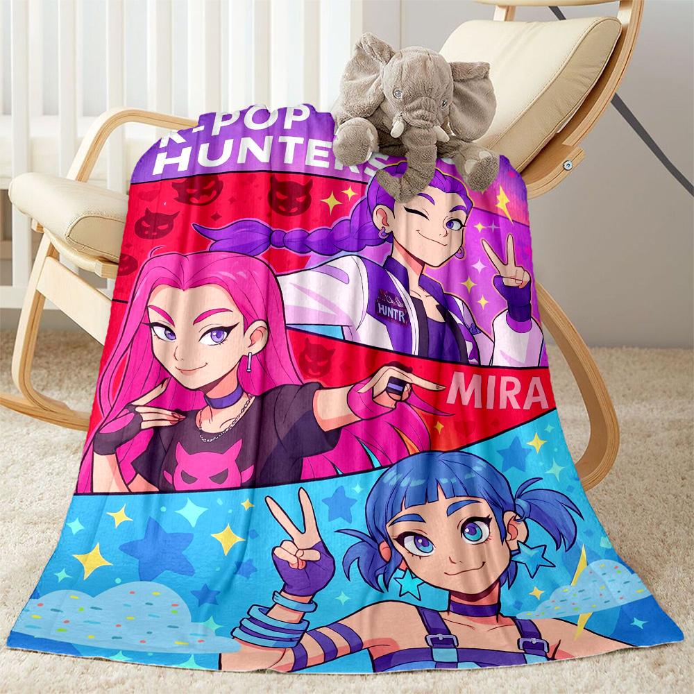 Future Fashion Icons Blanket Comfortable Perfect for Bedding Office Chair Livingroom for All Seasons Digital Print