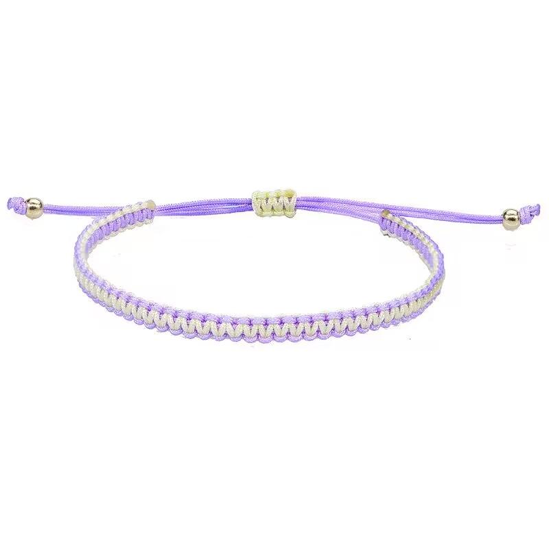 Lucky Woven Rope Bracelets & Bangles Women Men Handmade Knots Tibet Buddhist  Friendship Girls Gift Adjustable