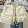 Schoolbag New Schoolbag Female Korean Version Ins Literary Small Fresh Wind Junior High School Student Backpack Large Capacity Casual Backpack