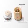 Nordic Style Manual Salt & Pepper Grinder - Adjustable Coarseness with Ceramic Core for Kitchen Seasoning Refillable Spice Mill