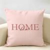 Simplicity Fashion Text Love Cushion Cover Natural Linen Organic Fabric DoubleSided Printing Room Sofa Decor Pillow Case