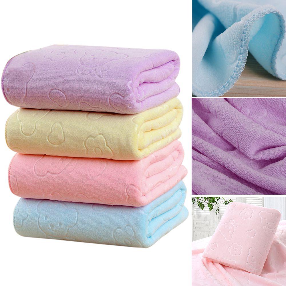 

Durable Bear Shape Antibacterial Towels Shower Cloth Absorbent Dry Body жовтий