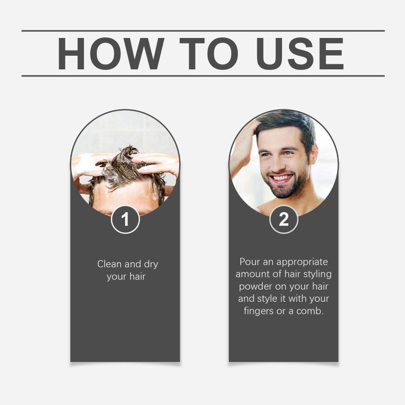 East Moon Men'S Matte Styling Powder Lazy Hair Styling Volumize High Crown Refreshing Long-Lasting Hold Powder