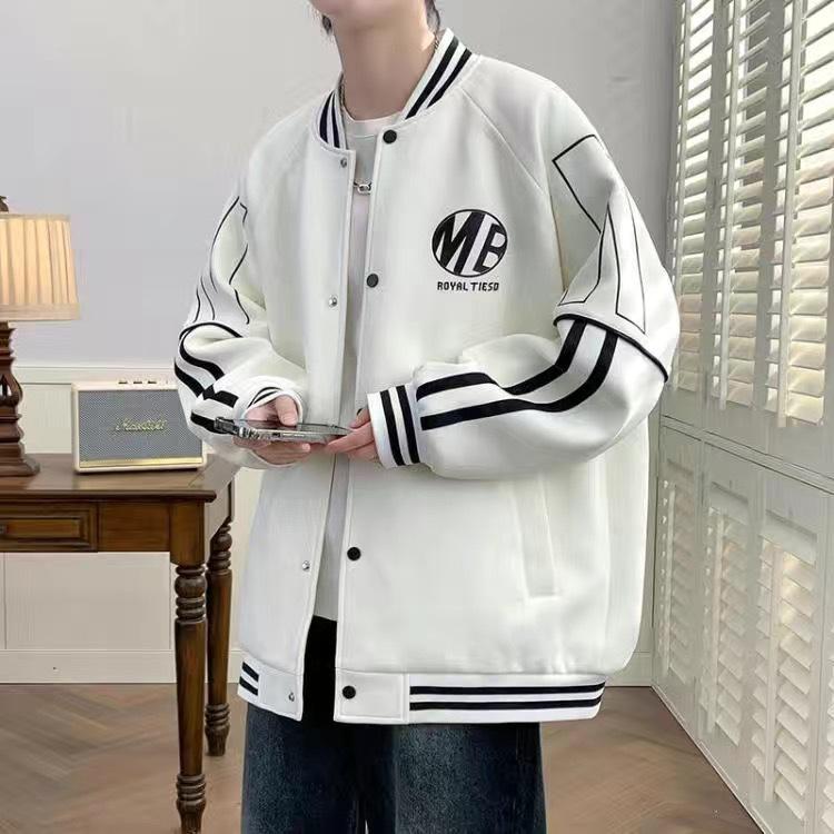 Youth Baseball Jacket for Spring and Autumn - Stylish 2025 Outerwear for Junior High and High School Boys