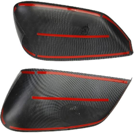 Carbon Fiber Side Door Rearview Mirror Guard Cover Molding Trim For KIA EV6 2022+