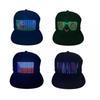 1PC 16x32leds Hat Programmable Hip Hop Cap with App and Bluetooth Control for Festival Party Club Christmas Concert Halloween