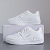 Lace-up Small White Shoes Women  New Thick Sole Show High Women's Shoes Casual Single Shoes Simple Sports Board Shoes