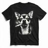 Raucher Chihuahua T-Shirt, Lustiges sarkastisches Y2K Hundeliebhaber Grafik-T-Shirt