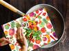 TEMPERED GLASS CUTTING BOARD 30x22 FRUIT