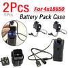 1/2Pcs Waterproof Battery Pack Case 4x 18650 Batteries House Cover For Bicycle Bike Lamp