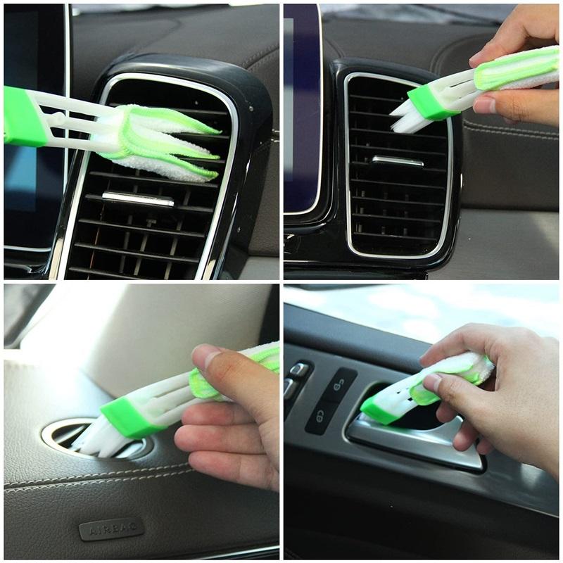 Car Air Conditioning Air Outlet Decorative Strip Mesh Clip Strip U-shaped Electroplating Bright Strip Chrome-plated Color 10pcs
