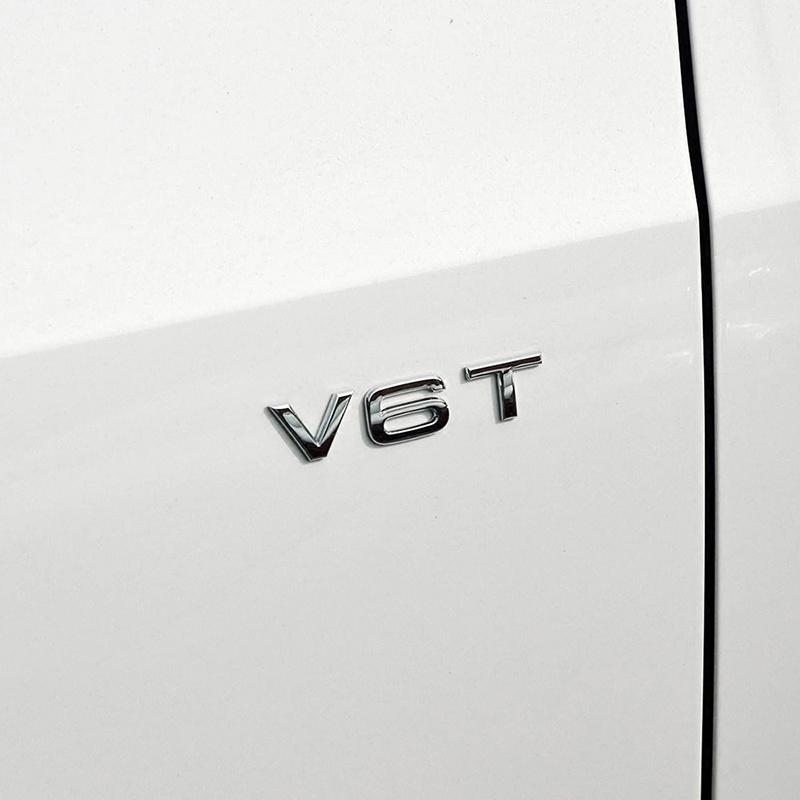 1Pc 3D Metal Car Styling V6T V8T V6 V8 T Fender Side Body Emblem Tail Trunk Fender Badge Sticker For A4 A3 A5 A6 A1 Q3 Q5 Q7