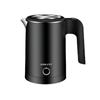Electric Kettle for Travel, 0.5L Portable Hot Water Kettle, Stainless Steel Insulated, Durable Coffee Tea Pot for Kitchen 2000W