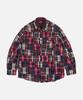 FRIZMWORKS Madras Patchwork Relaxed Shirt _ Wine