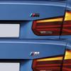 VKSO5 1Pcs ABS M Logo Car Fender Side Emblem Sticker For BMW M1 M4 M5 M6 M2 M3 M7 F48 E83 F39 F10 G01 F30 Rear Trunk Badge Accessories