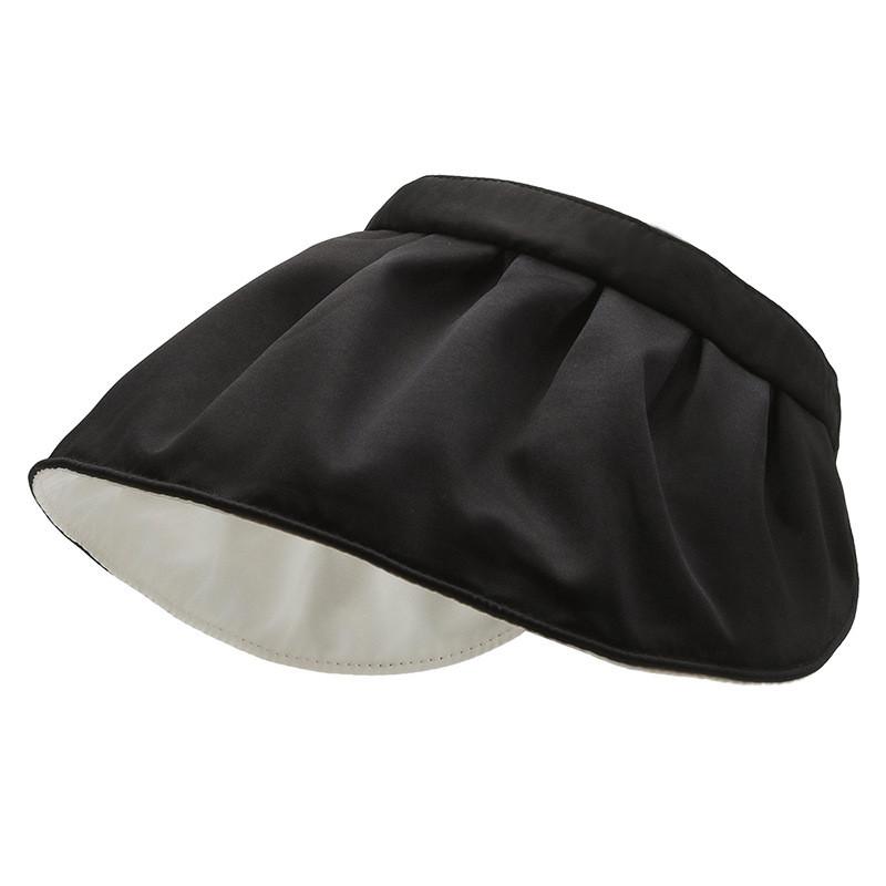 

Summer Sun Protection Hat With Large Brim And Adjustable Strap For Women Outdoor Sunshade чёрный