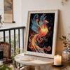 DIY Pearl Painting Set Phoenix Pattern Home Decoration Handmade Sticky Diamond Creative Canvas Pearl Art Painting Crafts Perfect Gift