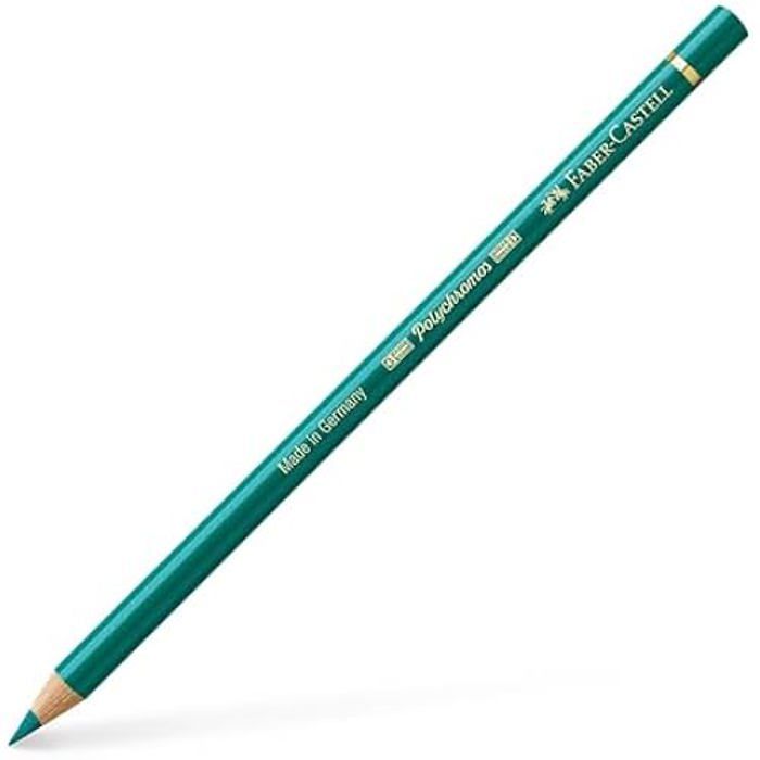 Crayon De Couleur Polychromes Vert Oxyde De Chrome - Faber Castell - 6 Unités - Pointe - Enfant - Avancé