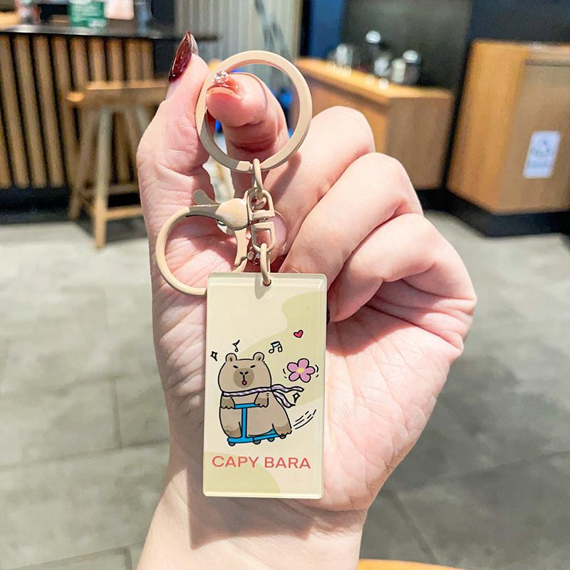 Acrylic Keychains Creative Charming Capybara Styles Perfect For Gifts Couples