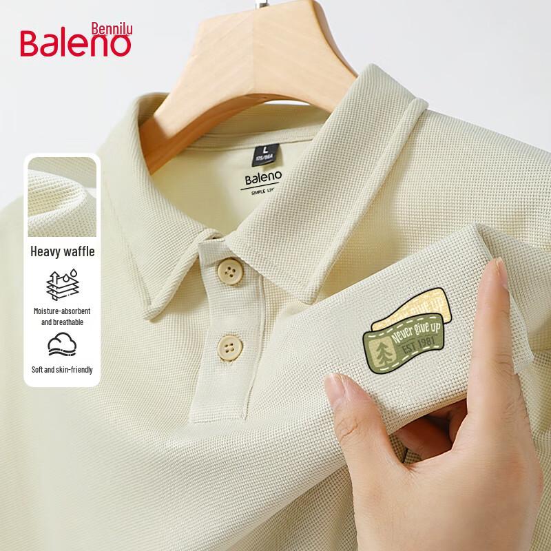 

Baleno Men s Heavy Waffle Knit Short Sleeve Polo Shirt XL