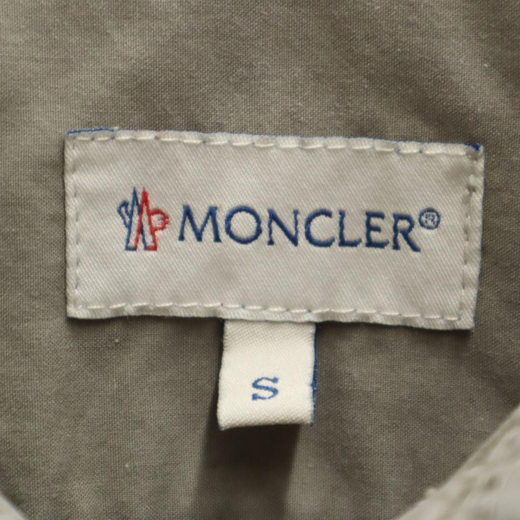 Moncler Made In Hungary Long Sleeve Cotton Shirt S Beige Women Used