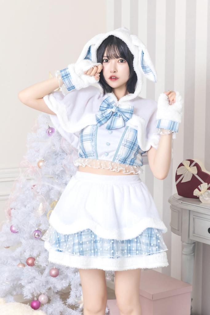 Clearstone Lyrical Palette Cosplay Christmas Snow Rabbit Blue Women's