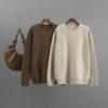 2025 Autumn/Winter European & American Women's Solid Round Neck Loose Knit Sweater