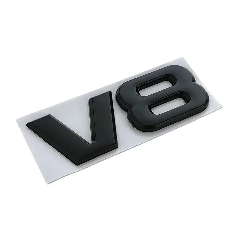 3d Metal V6 V8 Logo Rear Trunk Tailgate Fender Emblem Badge Sticker for Toyota Highlander
