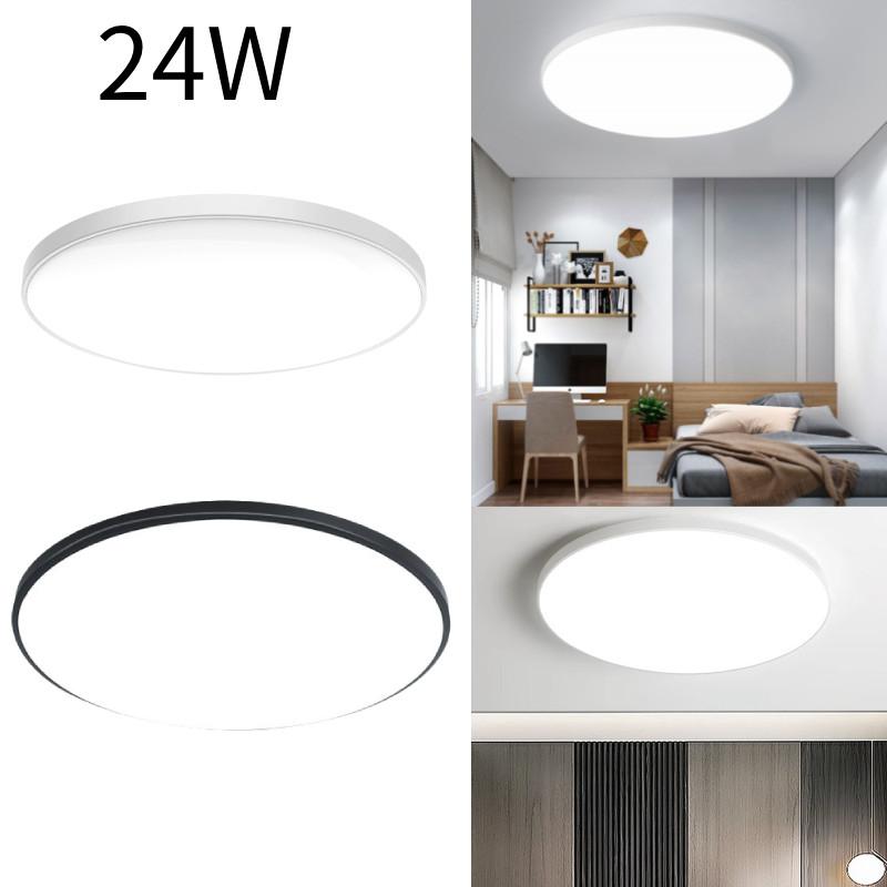 Ceiling 24w Led Lights Cool White Flush Mount Lamp Bedroom Bathroom Kitchen