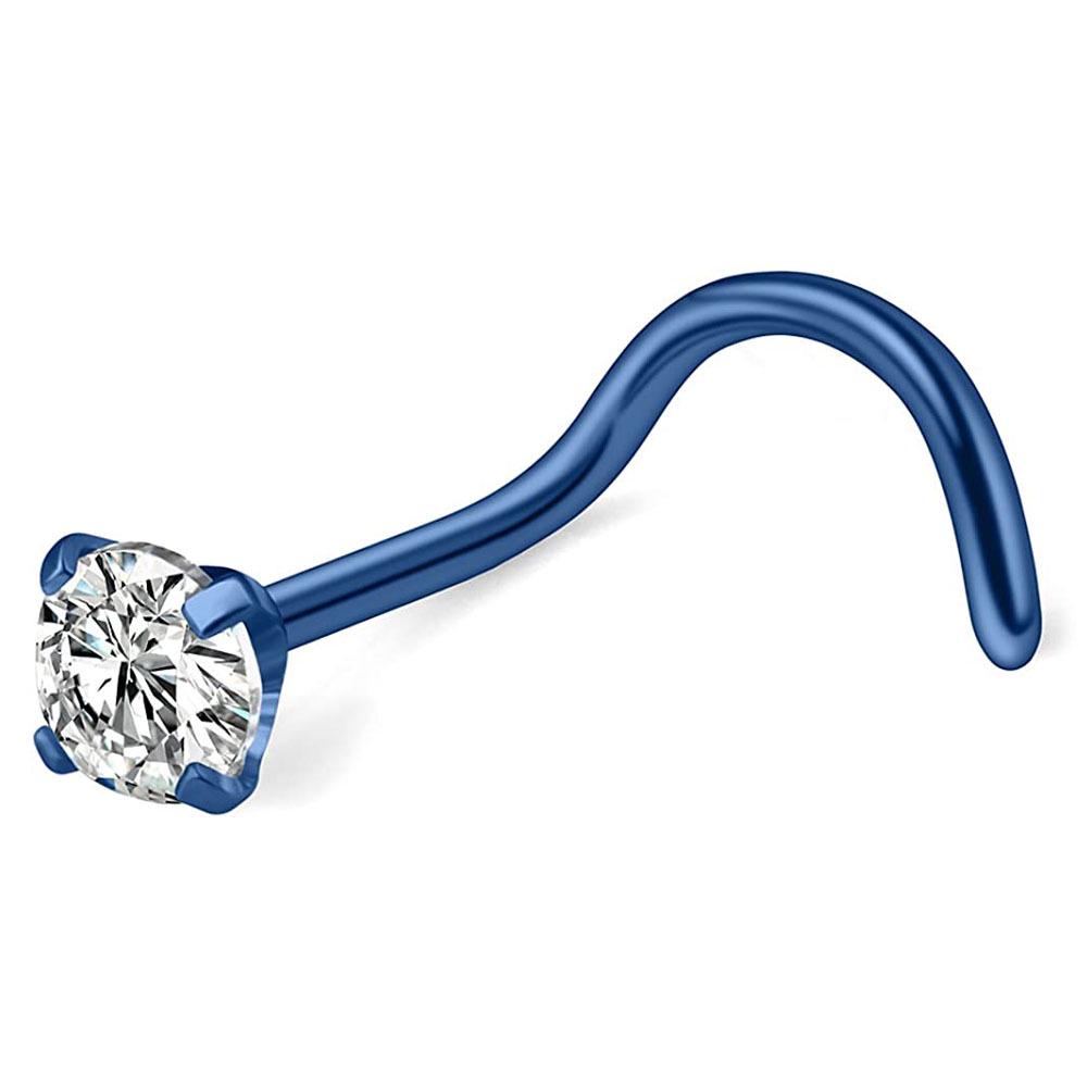 Evropská a americká móda Nerezová ocel Zirkon Piercing šperky do nosu a rtu