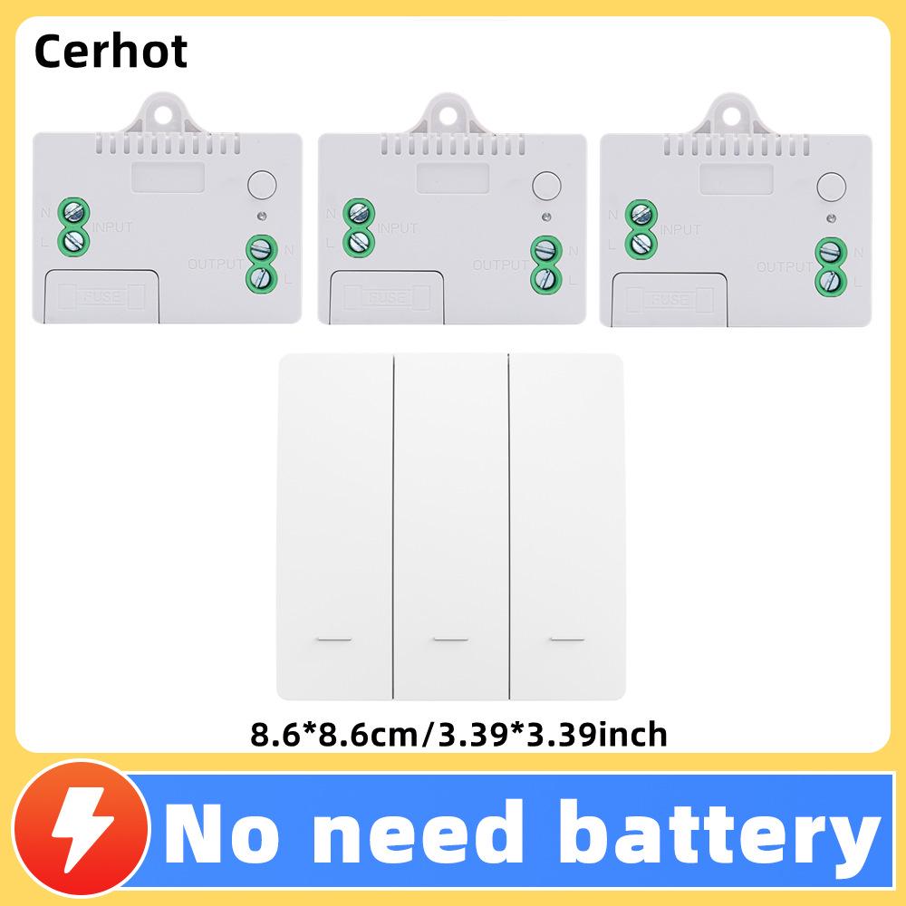 Self-Powered Wireless Remote Control Switch: No Wiring, No Battery, Waterproof, Elastic Return, Random Placement