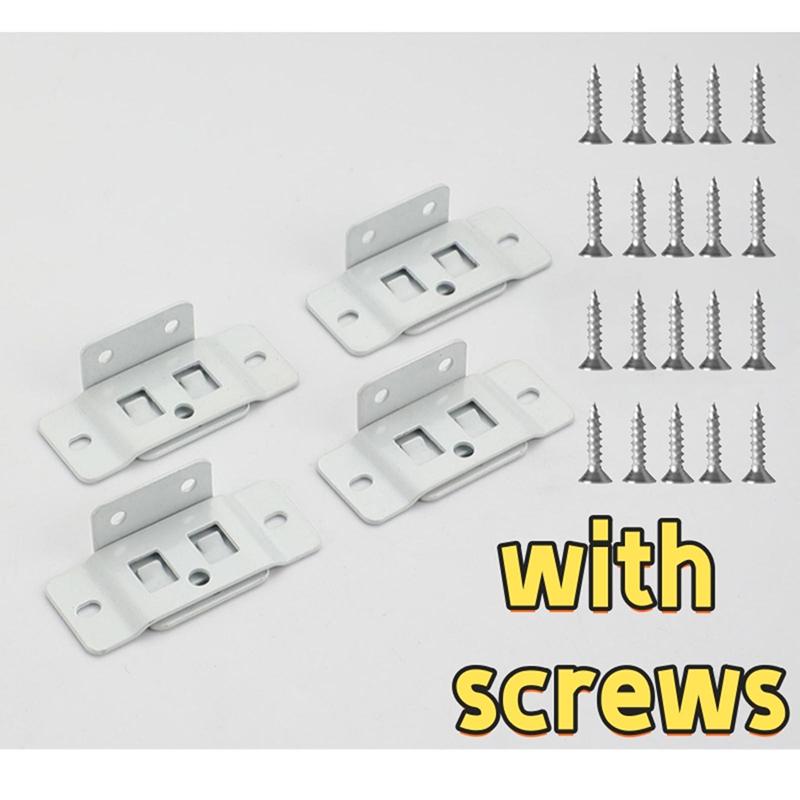 4Pcs Home Renovation Diy Tool Accessories Fixed Fastener 2-In-1 Insert Furniture Laminate L-Shaped 90 Degree Connector