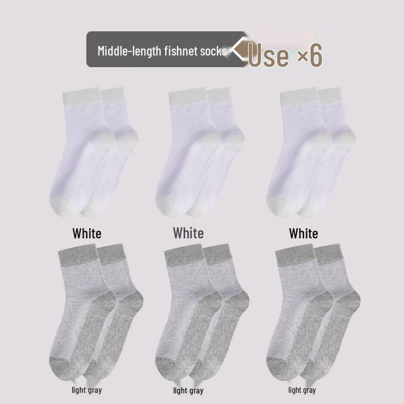 LangSha Women s Thin Mid-Calf Cotton Socks