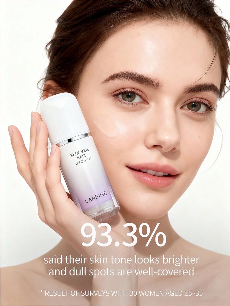 LANEIGE Skin Veil Base EX 30ml - Mint Green SPF28 PA++ Primer | Oil-Control & Brightening