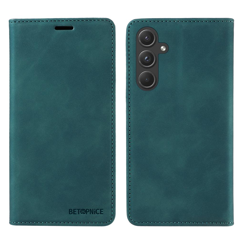 BETOPNICE 003 for Samsung Galaxy A55 5G Leather Case Magnetic Closing RFID Blocking Phone Cover