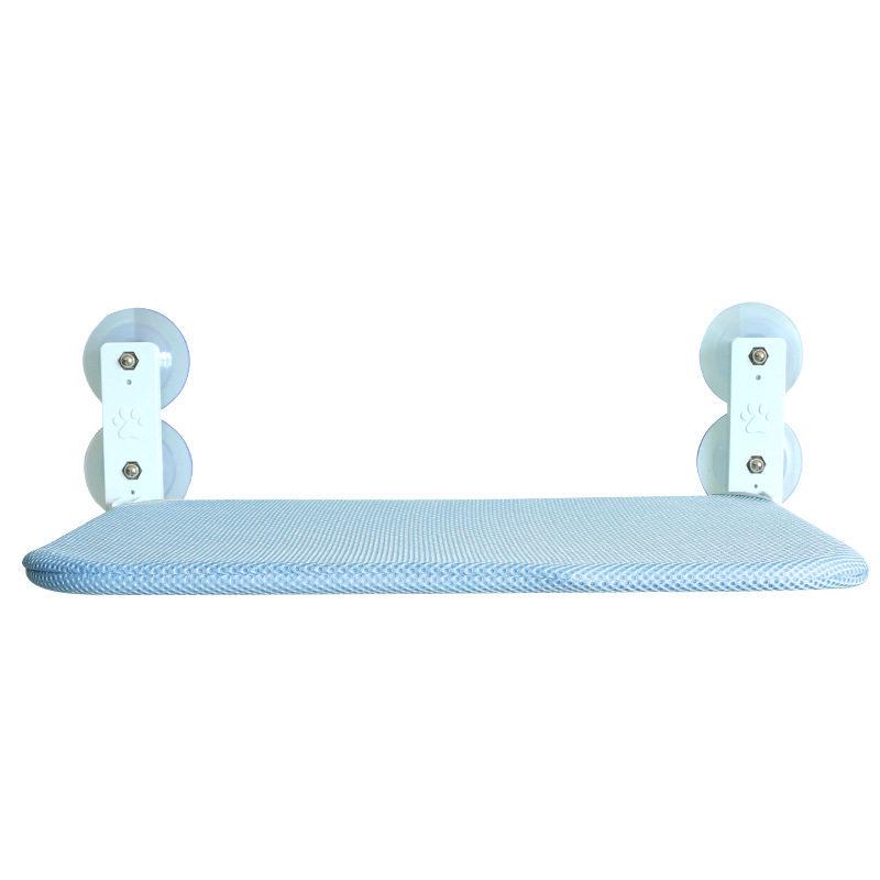 ערסל חתול לשיזוף: מיטה עם כוס יניקה לחלון לחתולים