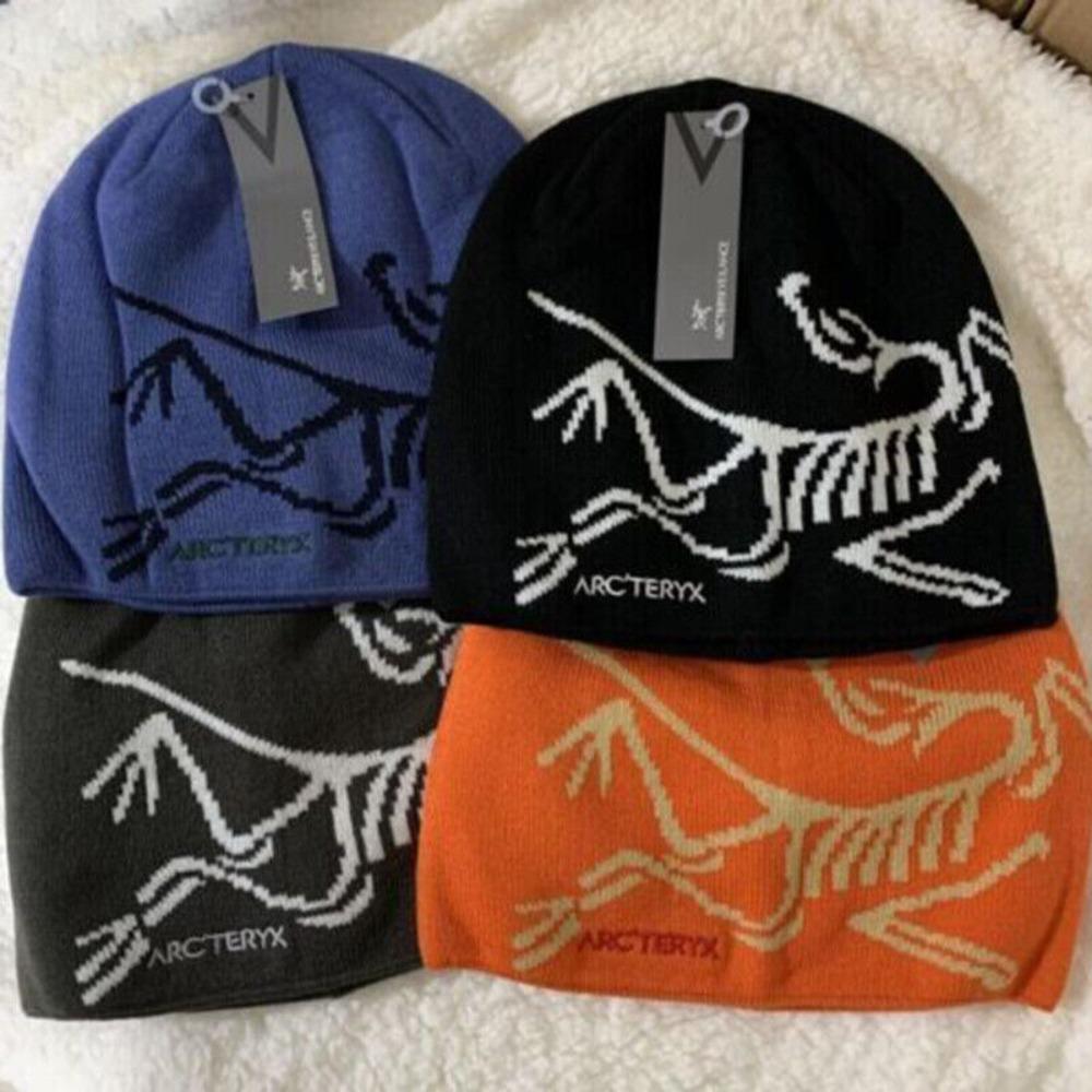 Beanie Thread Knitted Hat Word Bird Warm Woolen Cap Unisex Hip-hop Style Hat  In Autumn Winter