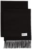 JOHNSTONS Cashmere Scarf WA16 SA0900 Black UK ONE (Solid Color) Women's (-) [Used]