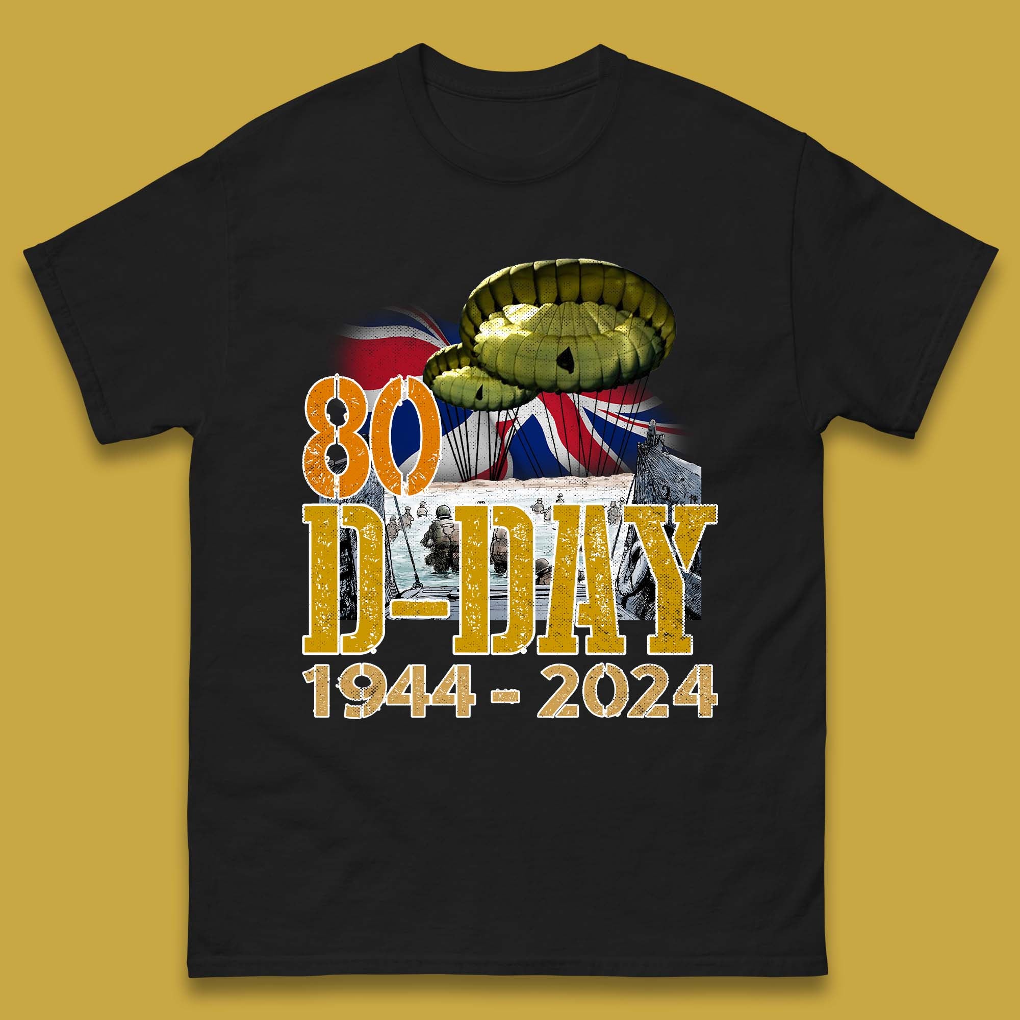 D-Day 1944-2024 Mens T-Shirt Womens Tops Tees XL