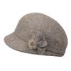 Autumn and Winter Women's Short-brimmed Peaked Cap, Warm Wool, Elegant and Versatile Hat