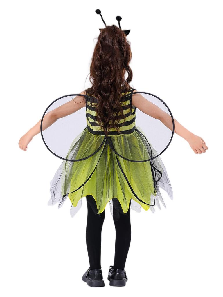 Children's Cartoon Animal Costumes: Cute Little Bee & Ladybug Performance Outfits for Cosplay