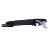 Black Exterior Car Door Handle with Integrated Lock Component, 6N0837207 6N0837207C Single-Body Engineering-Plastic Design for Mechanical Bolt-On