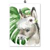 Lion Giraffe Elephant Zebra Tiger Leaves Wall Art Canvas PaintingNordic  Animal Posters And Prints Wall Pictures Baby Room Decor