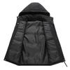 Men's Autumn/Winter Cotton Vest with Detachable Hood – Warm, Fashionable, and Thickened Casual Outerwear