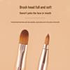 Dual-ended Retractable Lip & Concealer Brush with Lid - Portable, Multifunctional Beauty Tool