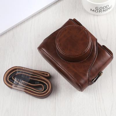Étui en cuir PU pour appareil photo avec bandoulière pour FUJIFILM X10 / X20
